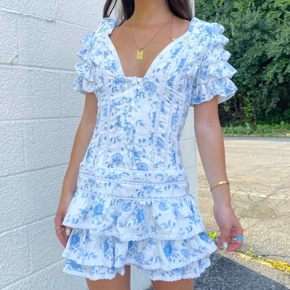 BLUE MINI DRESS